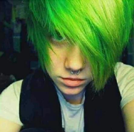 david fluhrer add photo green haired emo