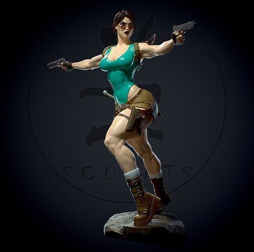 carrie owens add photo 3d animation lara croft