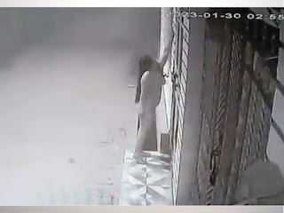 naked caught on cam