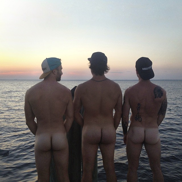 Best of Straight guys mooning