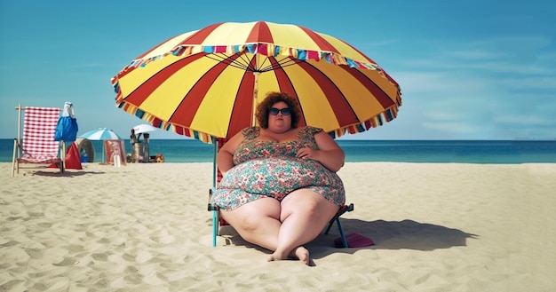 angeles mercado add fat chick beach photo