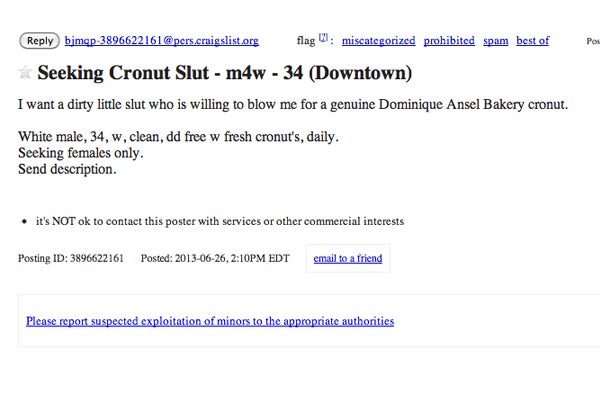 curtis studer recommends Craigslist Blow Jobs