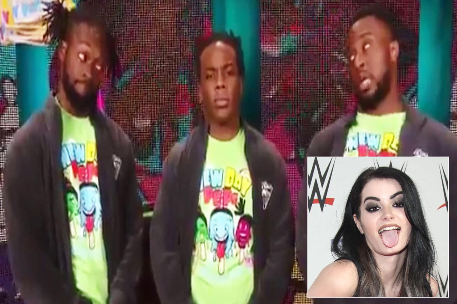 paige threesome wwe