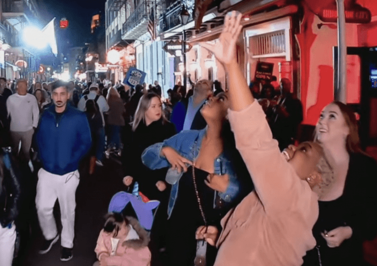 aislinn brown recommends bourbon street flasher video pic