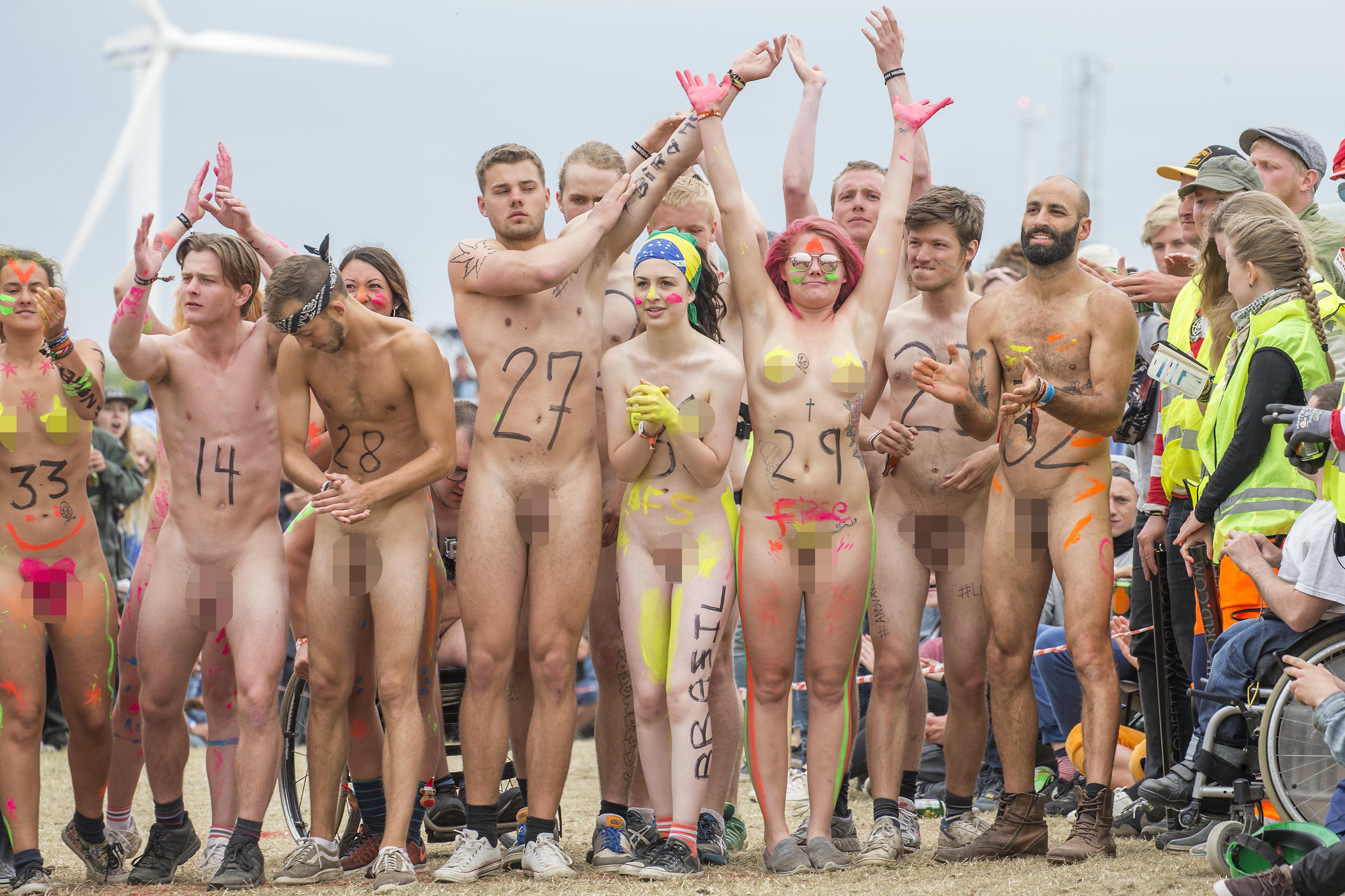 Roskilde Naked sorority initiation