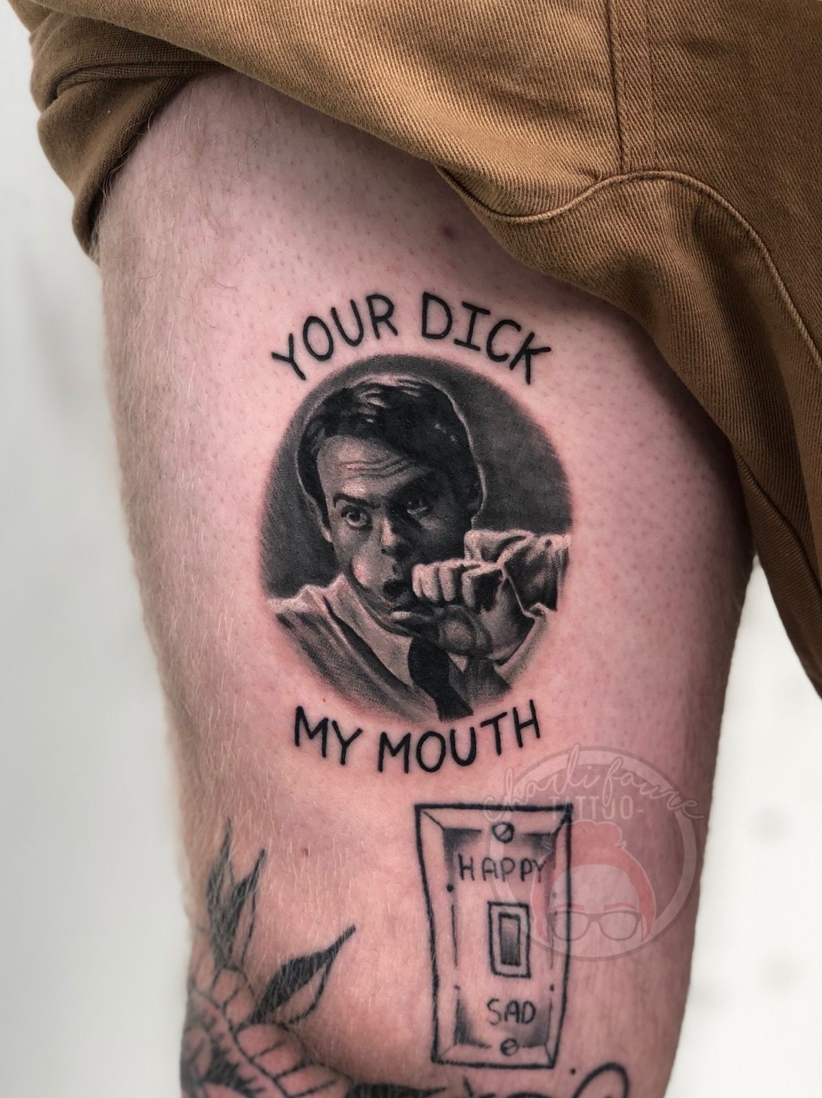 anthony watts add photo tattoo on dick