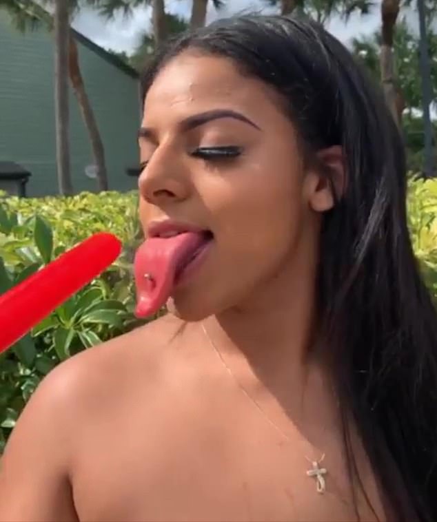 Best of Long tongue big boobs