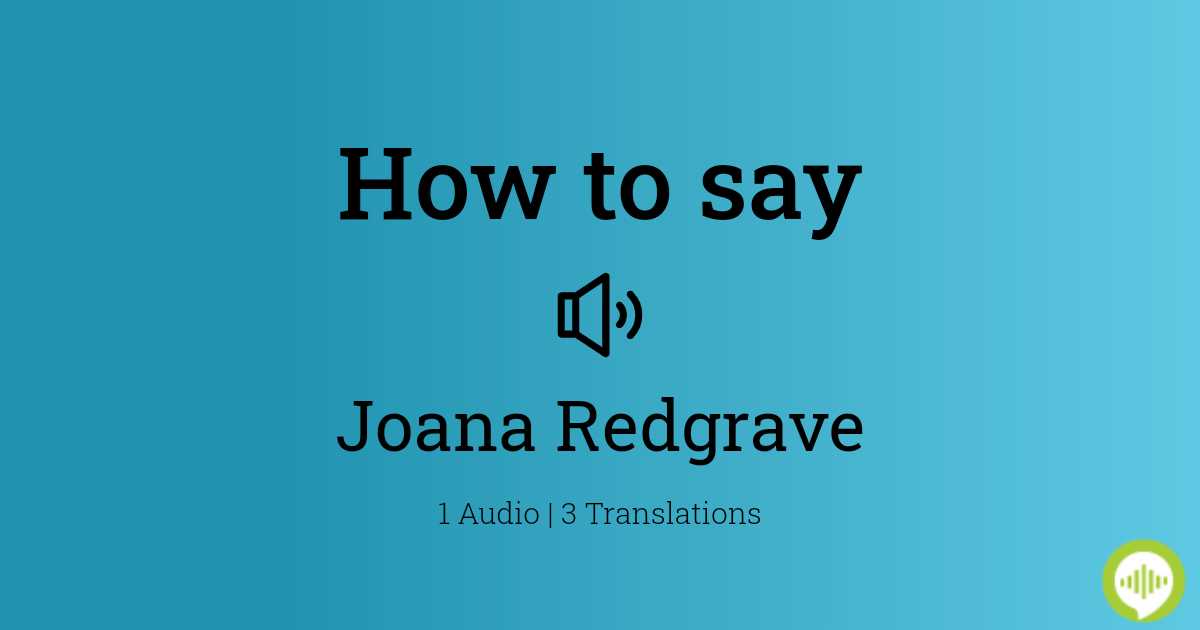 chona soriano recommends joana redgrave pic