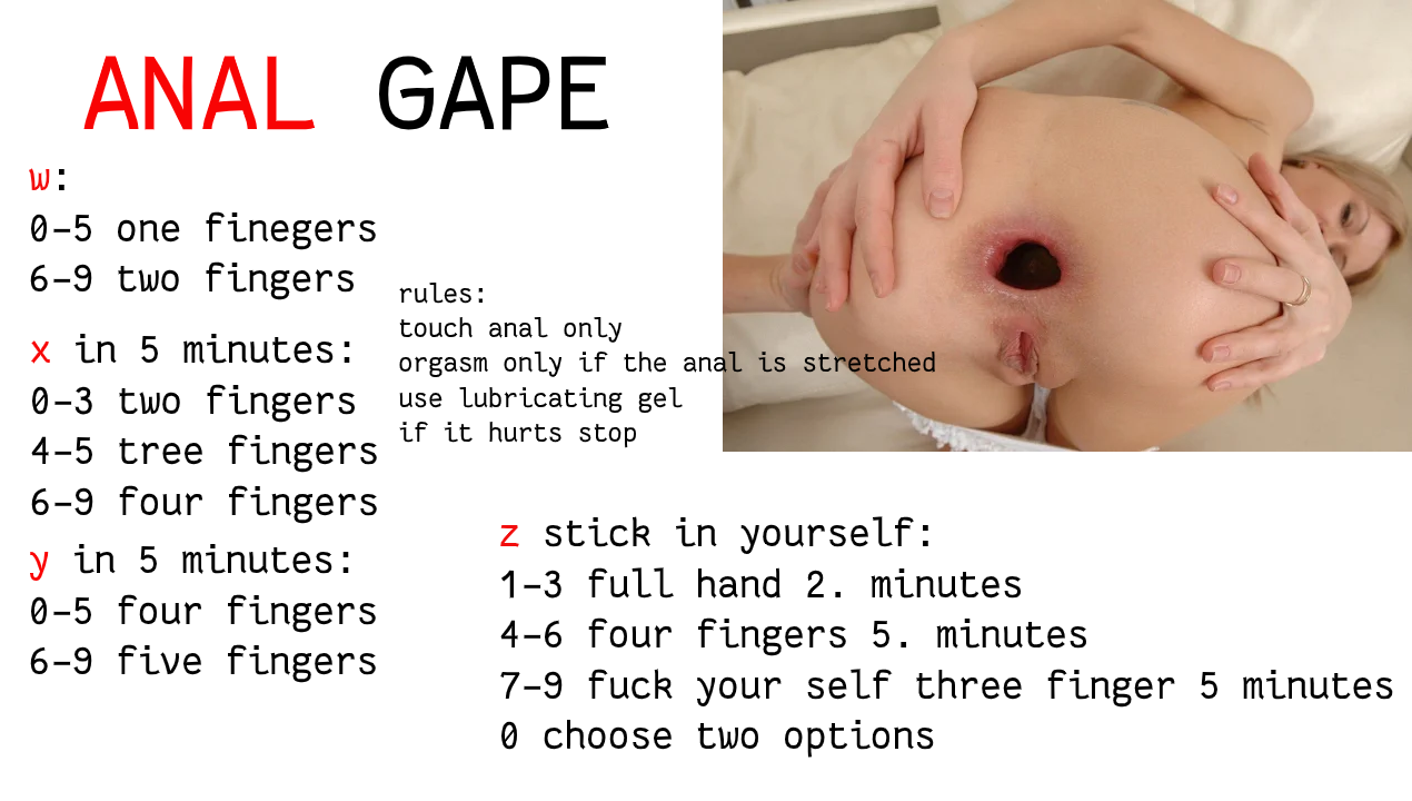 how to anal gape