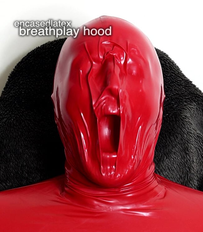 brad schooley recommends breathplay latex hood pic