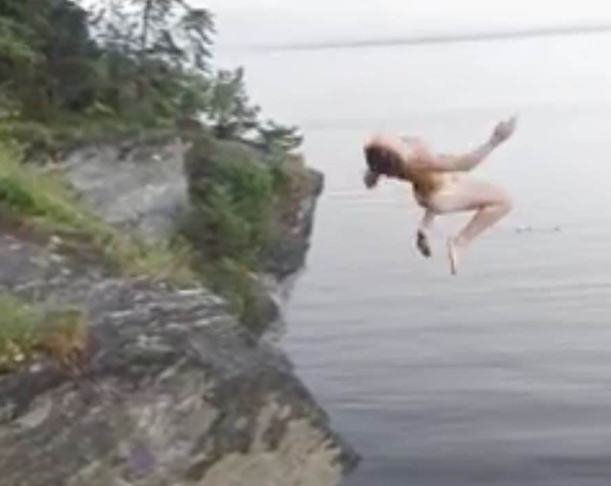 Best of Cliff diving nude