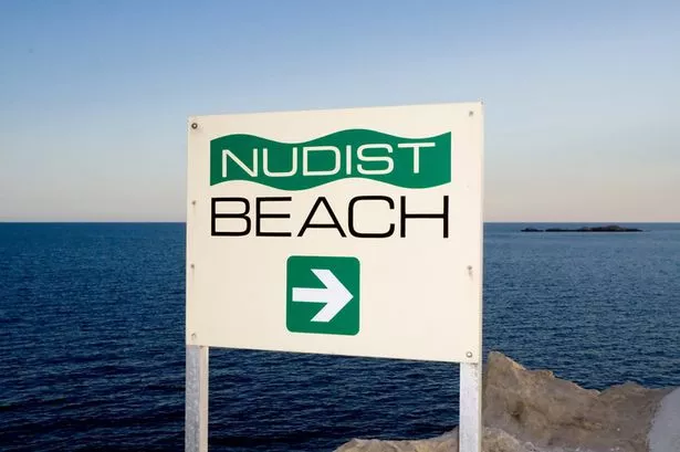 naturist beach erection