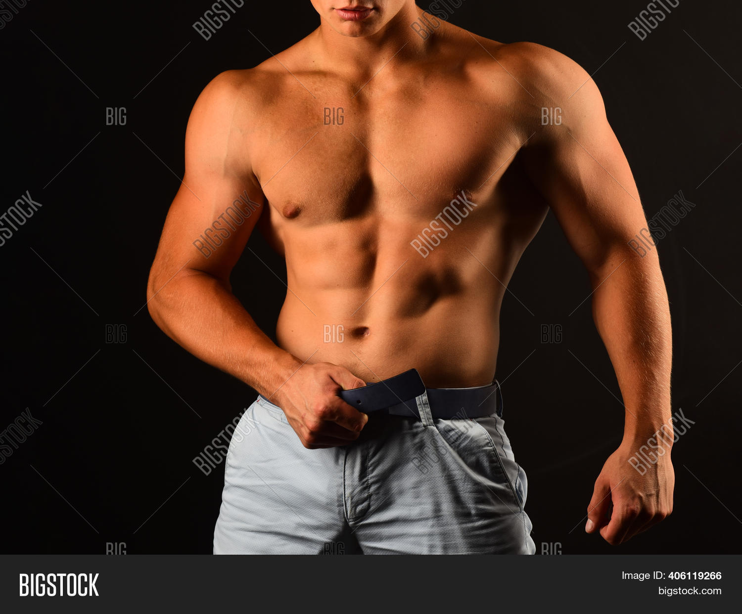 muscle nude man