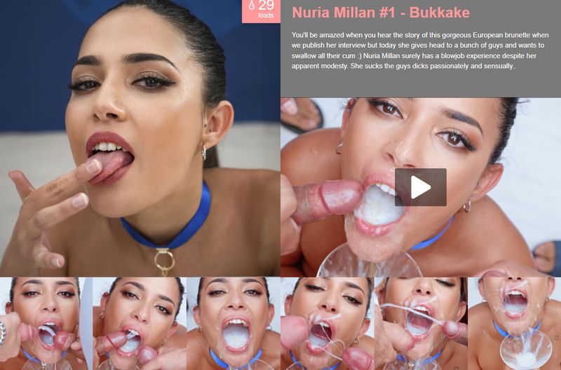 brandon d gibson recommends nuria millan bukkake pic