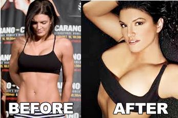 gina carano titties