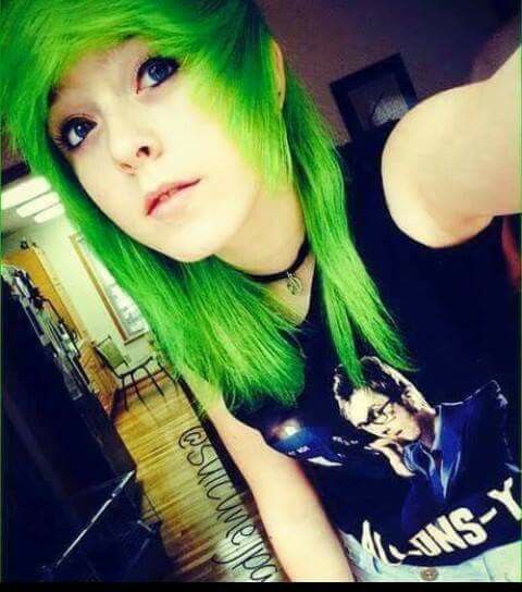 curtis garmon recommends green haired emo pic