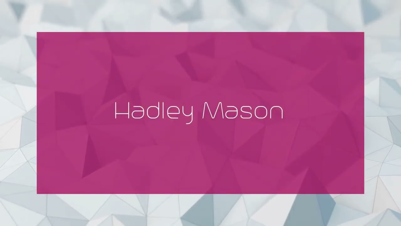 dave dotterer recommends hadley mason pic