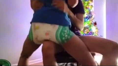 Messy Diaper Spank yiki porn