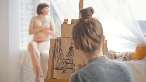 Best of Naked art model video