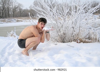 Best of Naked men in snow